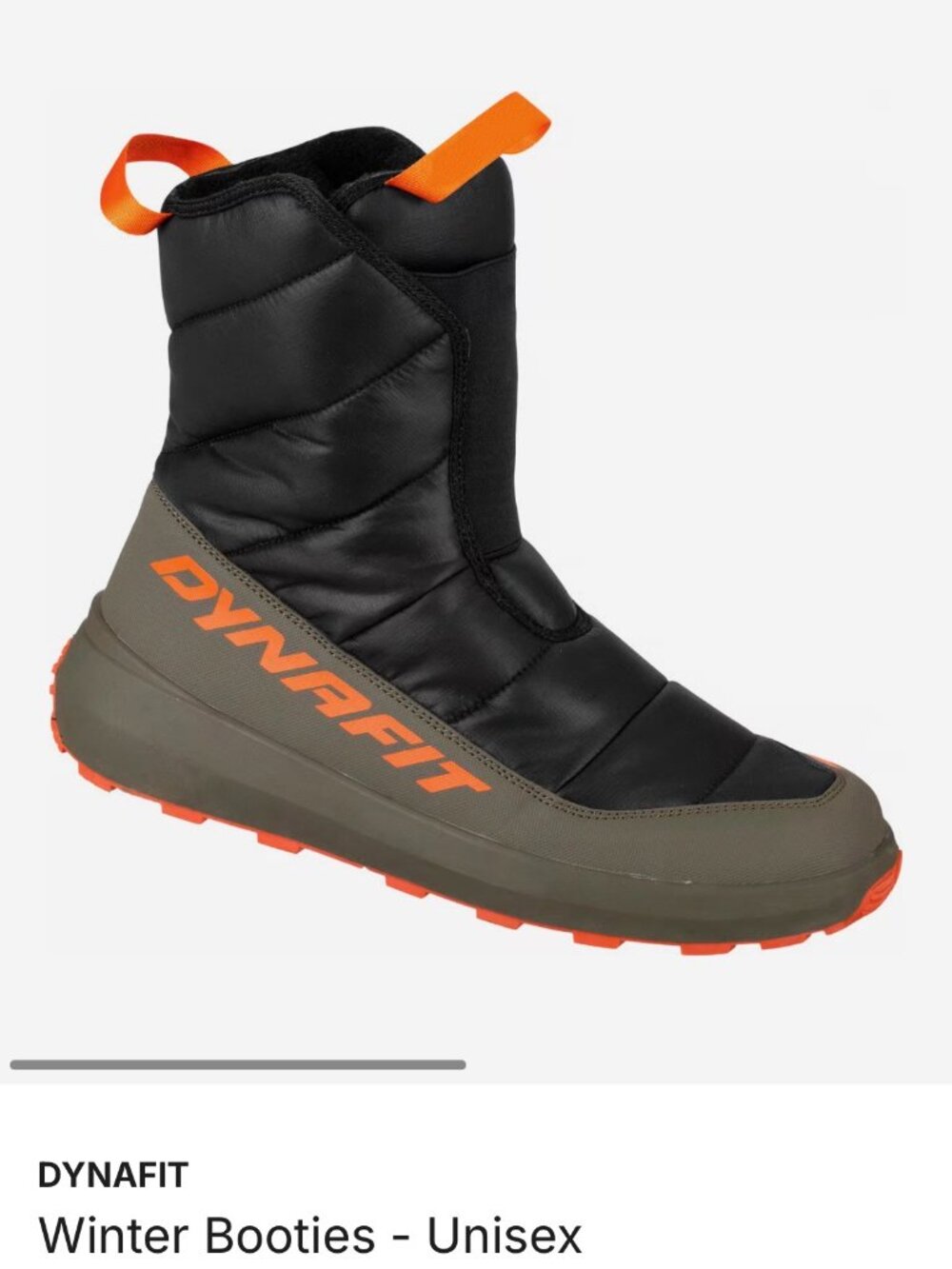 The Dynafit Unisex Winter Booties (Worn for 30 min indoors - too warm for me!)